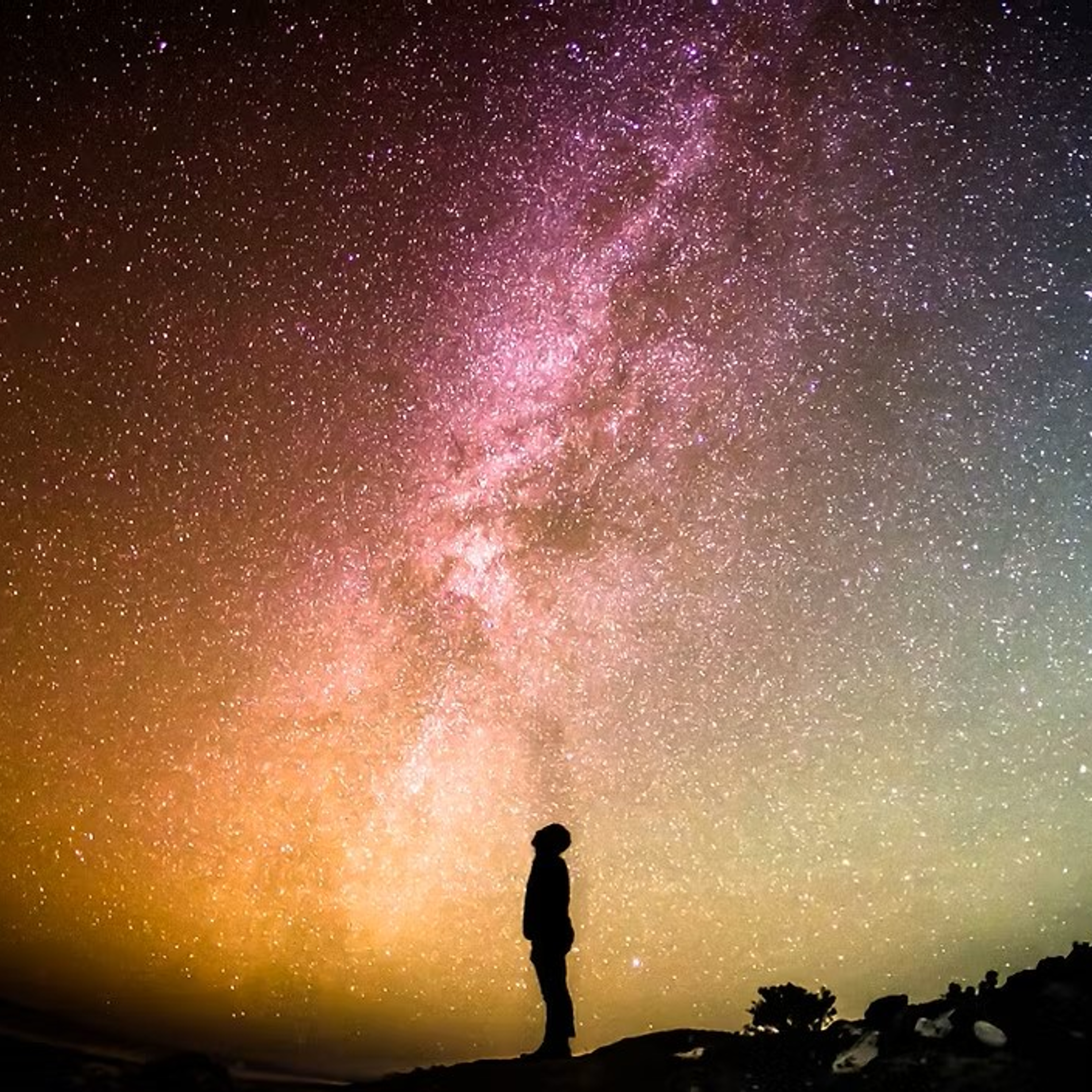 Starry night sky